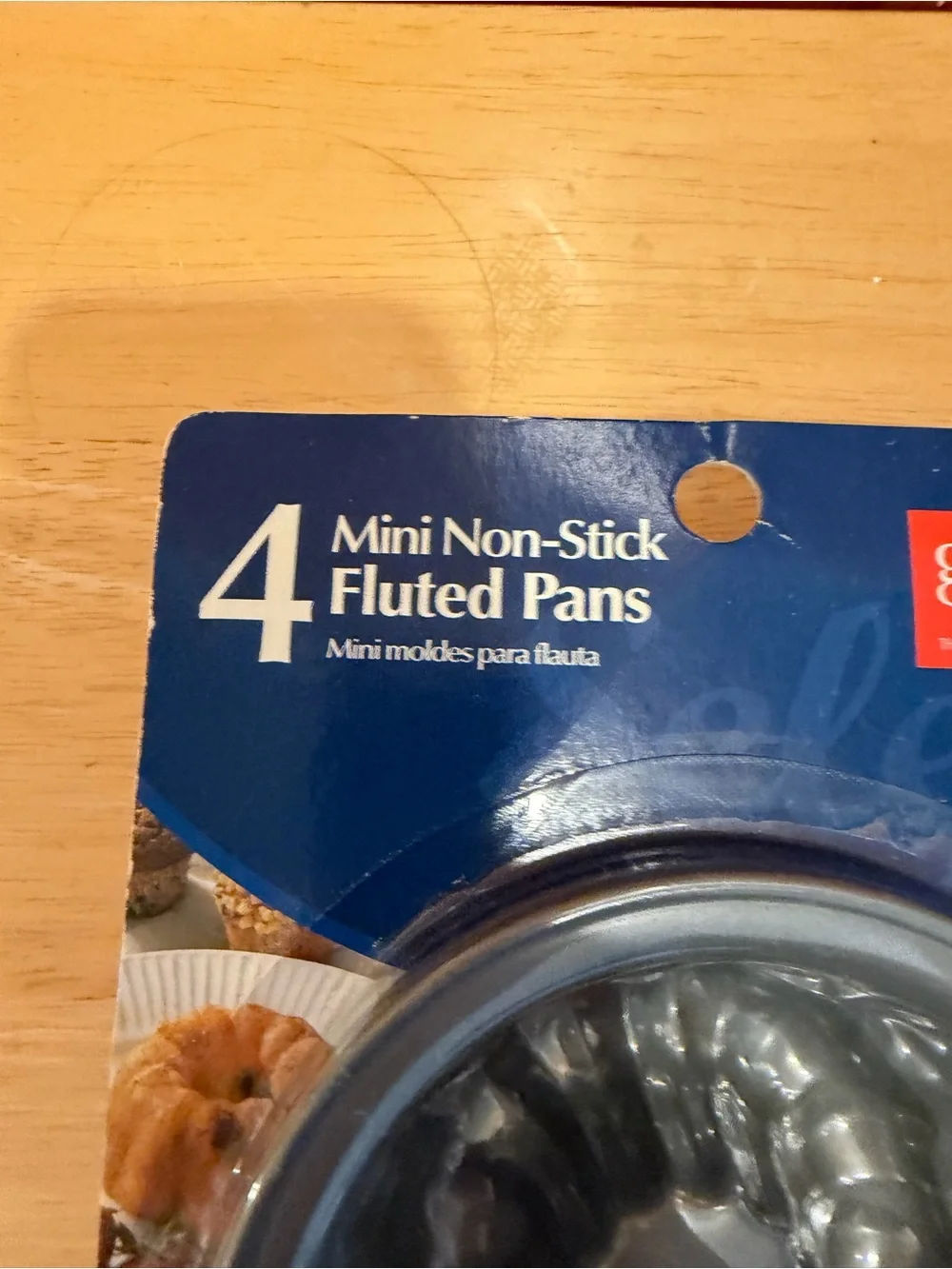 Mini Non-Stick Fluted Pans Set - Gray, 4-Pack